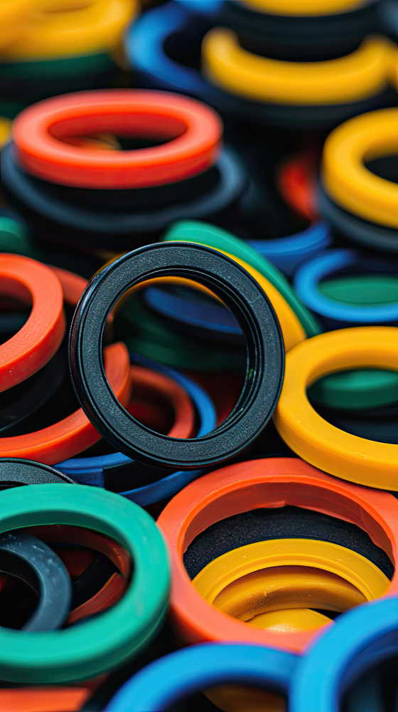 Railway Bogie Component 1487116 - Heavy-Duty Rubber Chevron Spring for Railway Systems